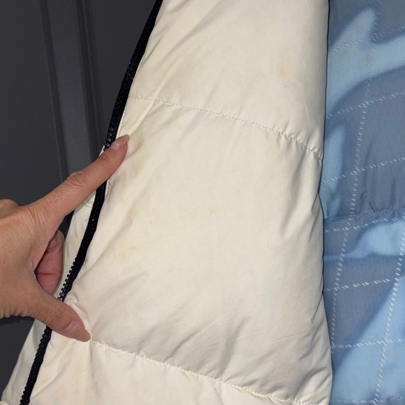 NAUTICA Thick Puffer/Ski Jacket in Pale Blue & Cream. Reversible. - Picture 12 of 14